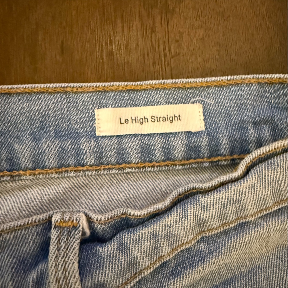 Frame Denim Le High Strait Light Blue Straight‎ Leg Jeans - Picture 4 of 7